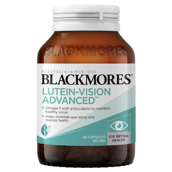 Blackmores Lutein Vision Advanced 60 Capsules for eye health and vision support