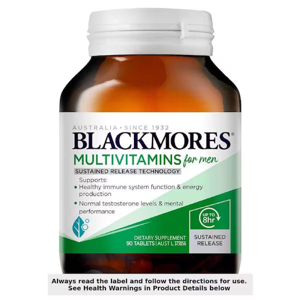Blackmores Total Calcium Magnesium + D3 200 Tablets bottle with label showing supplement for bone and muscle health, enhanced with Vitamin D3.