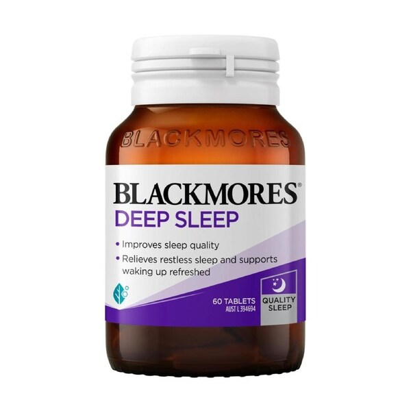 Blackmores Deep Sleep 60 Tablets, natural sleep aid for better rest.