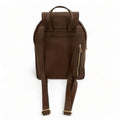 Stylish brown leather women’s backpack with laptop compartment, adjustable straps, and premium handmade design — perfect for work, travel, and everyday use.