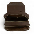 Brown leather women’s backpack with stylish design, premium genuine leather finish, and laptop compartment — perfect for everyday use, work, or travel.