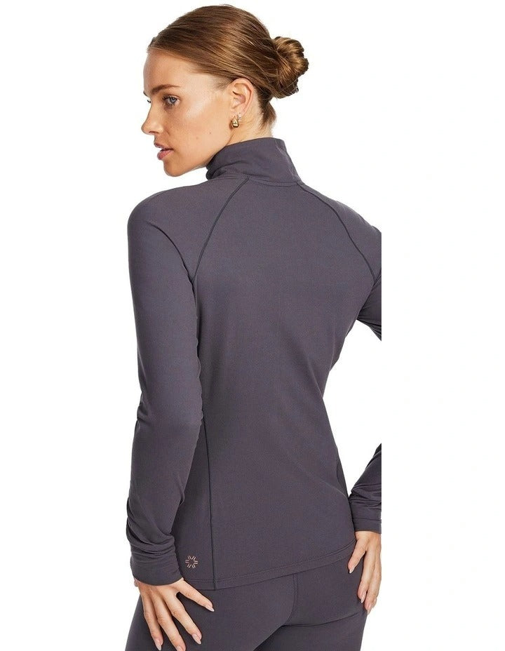 Longline Puffer Vest Rockwear Veda Jacket Pewter