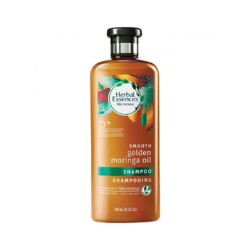 Herbal Essences Shampoo Golden Moringa Oil 400ml for smooth, nourished, and shiny hair