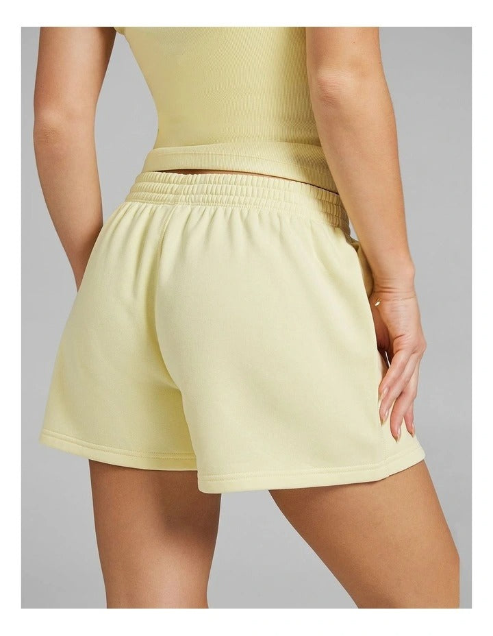 Rockwear Cosy Fleece Shorts Yellow for men and women