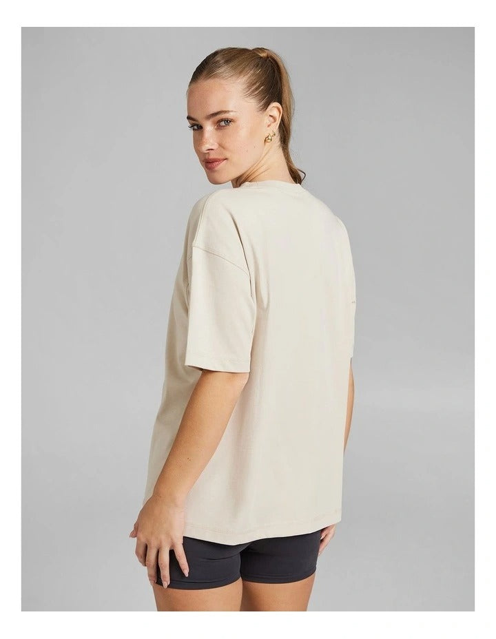 Heavyweight Oversize Tee in Vanilla by Rockwear