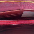 LeatherLuxe dark red genuine leather clutch bag with detachable crossbody and shoulder strap, premium women’s evening purse with gold hardware