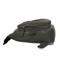 LeatherLuxe grey leather unisex sling bag – premium crossbody shoulder bag with adjustable strap, modern minimalist design, ideal for everyday use.