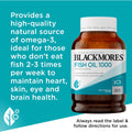 Blackmores Fish Oil 1000mg Omega-3 Capsules 400 pack – High-quality omega-3 supplement for heart and brain health.