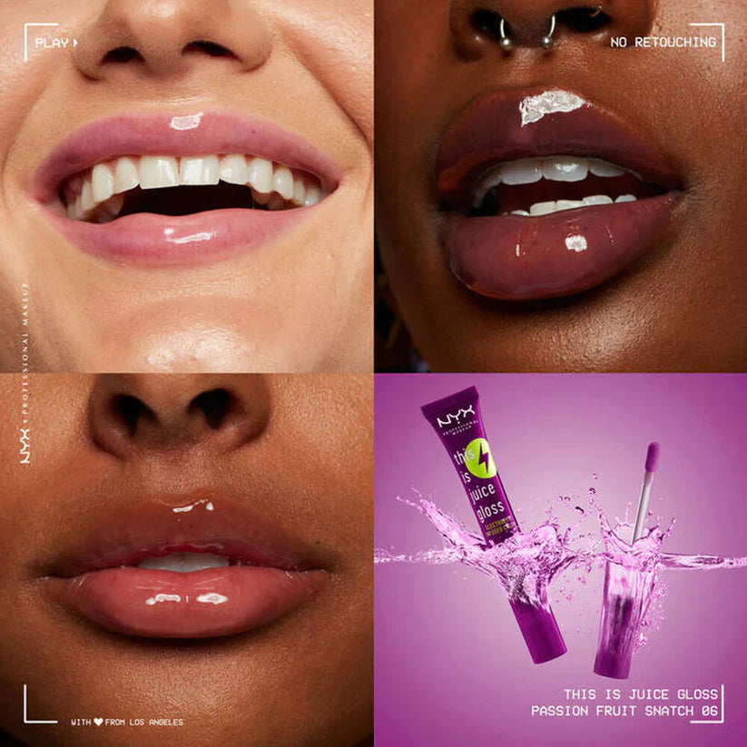 NYX This Is Juice Gloss Passion Fruit Snatch 10ml vibrant lip gloss