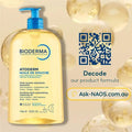 Bioderma Atoderm Shower Oil Cleanser for dry skin with niacinamide and plant biolipids.