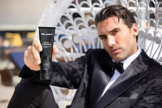 Face Cleanser for Men in sleek packaging designed for deep cleansing, hydrating, and refreshing men’s skin.