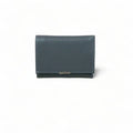 Elegant black genuine leather women’s wallet and card holder with secure locker — stylish and premium accessory by LeatherLuxe