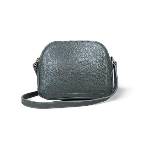 Women's Shoulder Bag in Gray Leather by LeatherLuxe