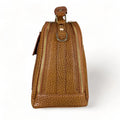 LeatherLuxe light brown leather tote bag with classic design, elegant stitching, and versatile style for everyday use.