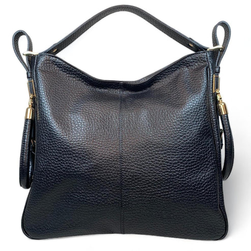 Black Leather Tote Bag – Premium Genuine Leather