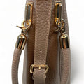 LeatherLuxe Khaki Leather Tote Bag – Elegant premium women’s handbag made of genuine leather with spacious design and stylish finish.
