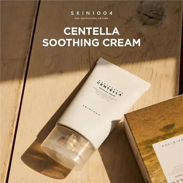 SKIN1004 Centella Soothing Cream on a wooden surface