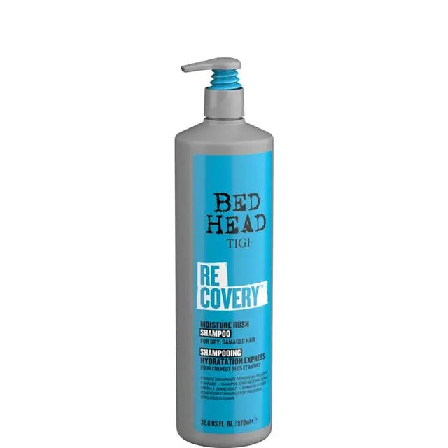 Tigi Bed Head Recovery shampoo bottle on a white background