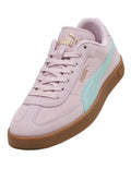Puma Club II Era Suede women’s sneakers in premium suede with flat heel, SoftFoam cushioning, and terrace-inspired street style design