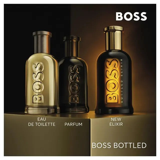 Hugo Boss Bottled Elixir Eau de Parfum 50ml luxury men’s fragrance bottle