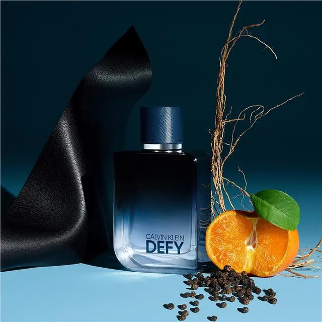 Calvin Klein Defy Eau de Parfum 200ml men’s fragrance bottle with sleek modern design