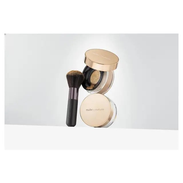 Nude by Nature N7 Dark mineral foundation with SPF 15 for radiant, natural coverage.