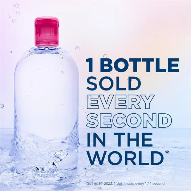 Bioderma Sensibio H2O micellar water cleanser for sensitive skin, removes makeup and soothes skin.