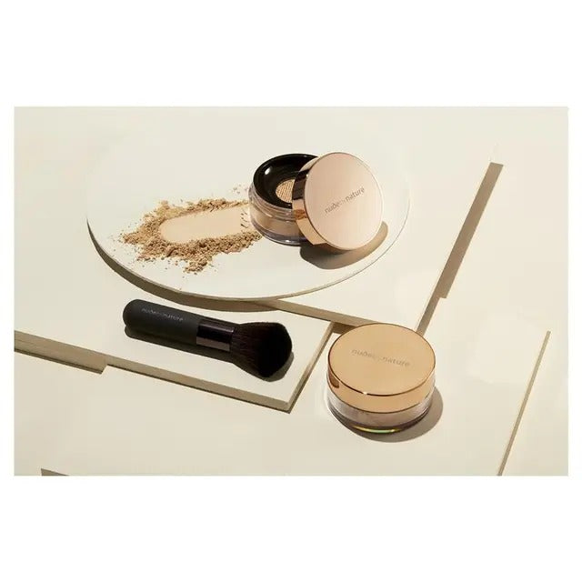 Nude by Nature N6 Olive mineral foundation with SPF15.