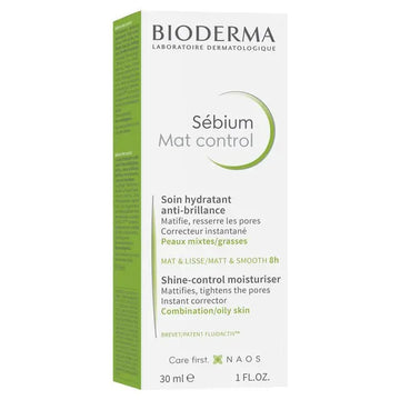 Bioderma Sebium Mat Control Mattifying Moisturiser for Oily Skin 30ml